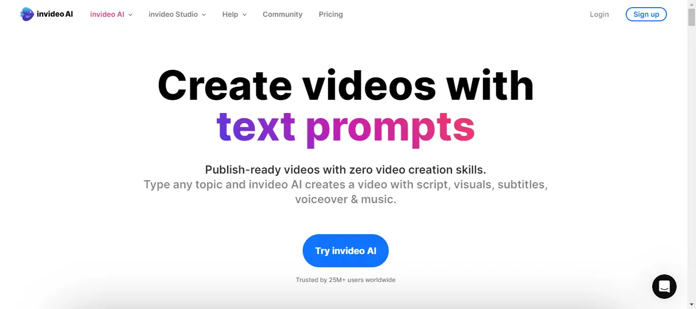 Invideo ai text to video tool