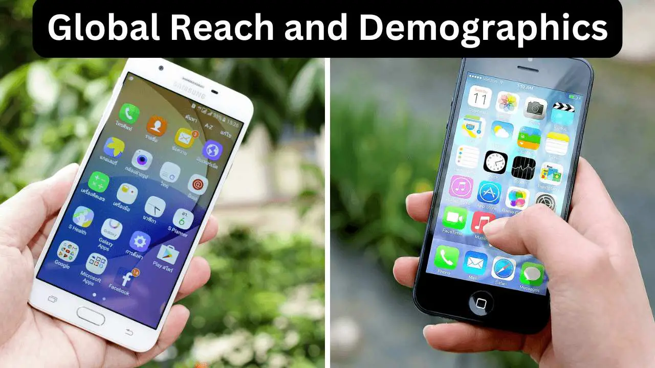 global reach and audience - google playstore vs apple app store