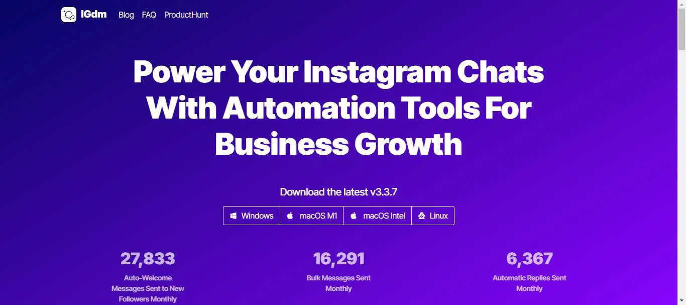 igdm dm instagram automation tool