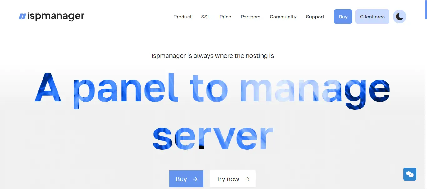 ispmanager hosting control panel