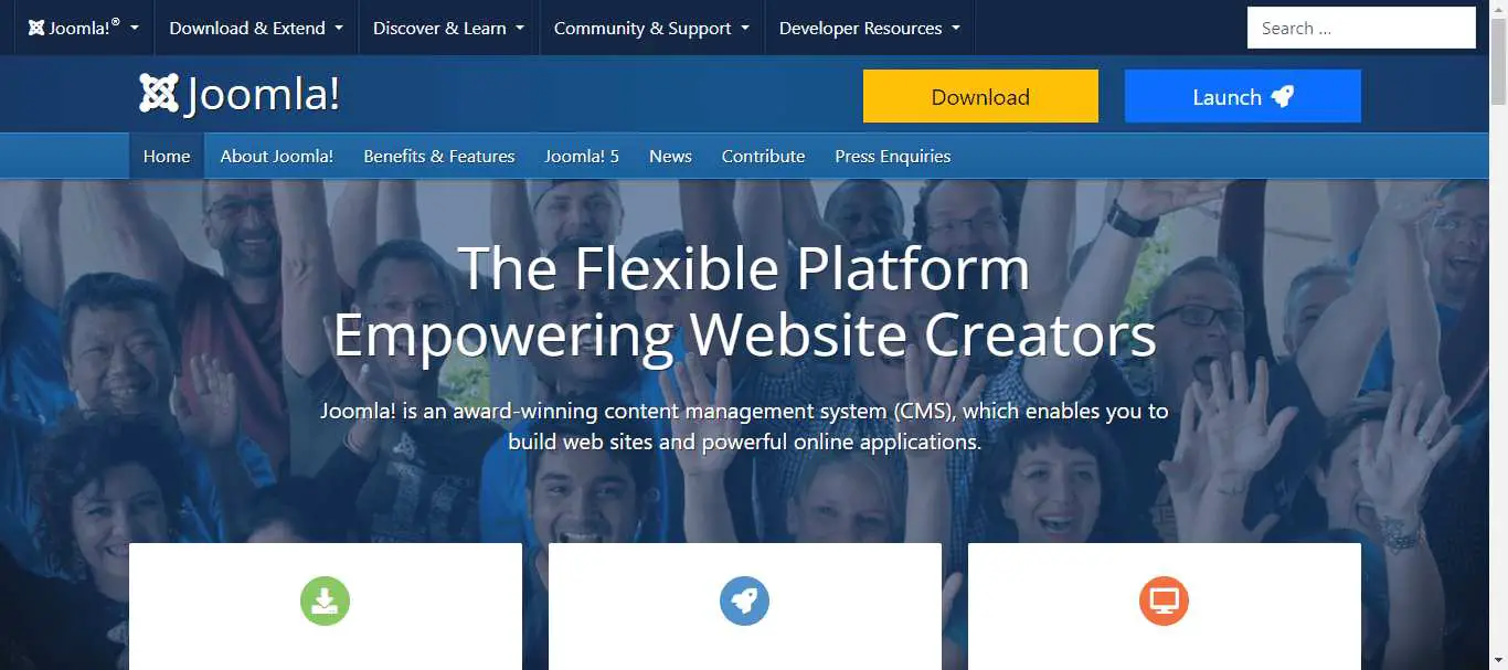 joomla blogging platform