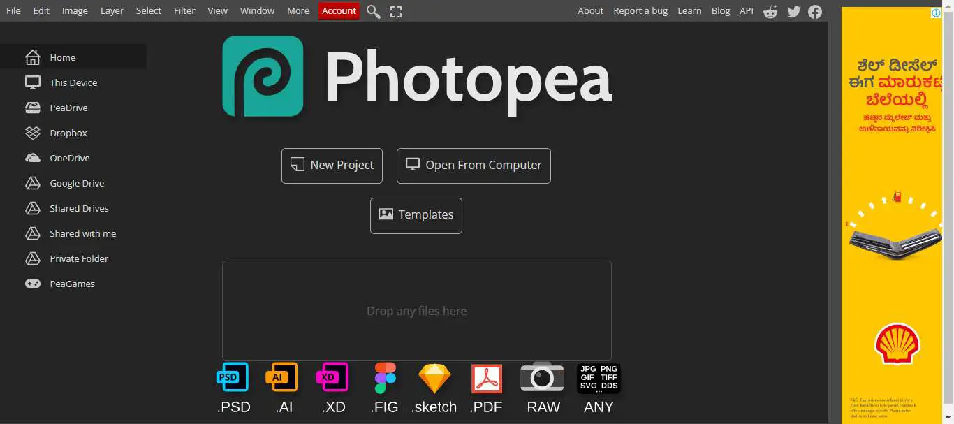 photopea image background remover