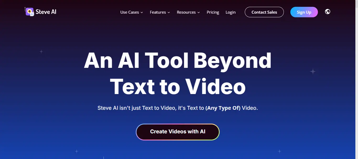 steve ai text to video tool