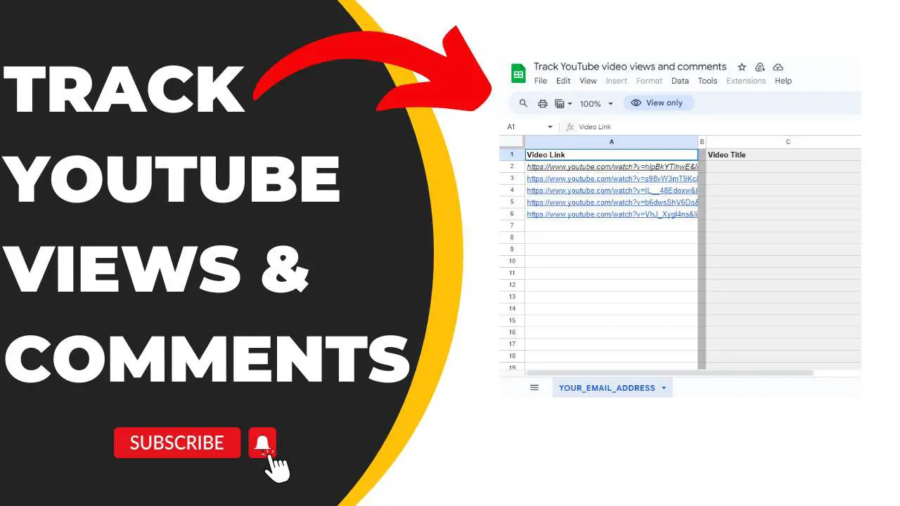 track youtube video views and comments