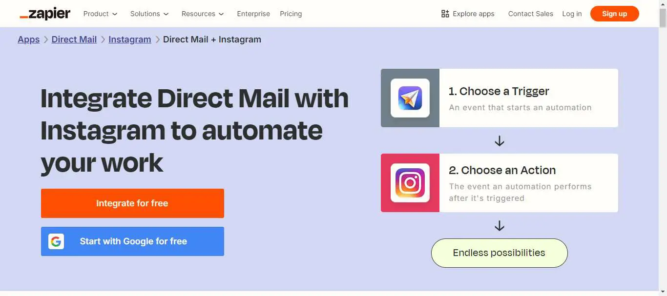 zapier dm instagram automation tool