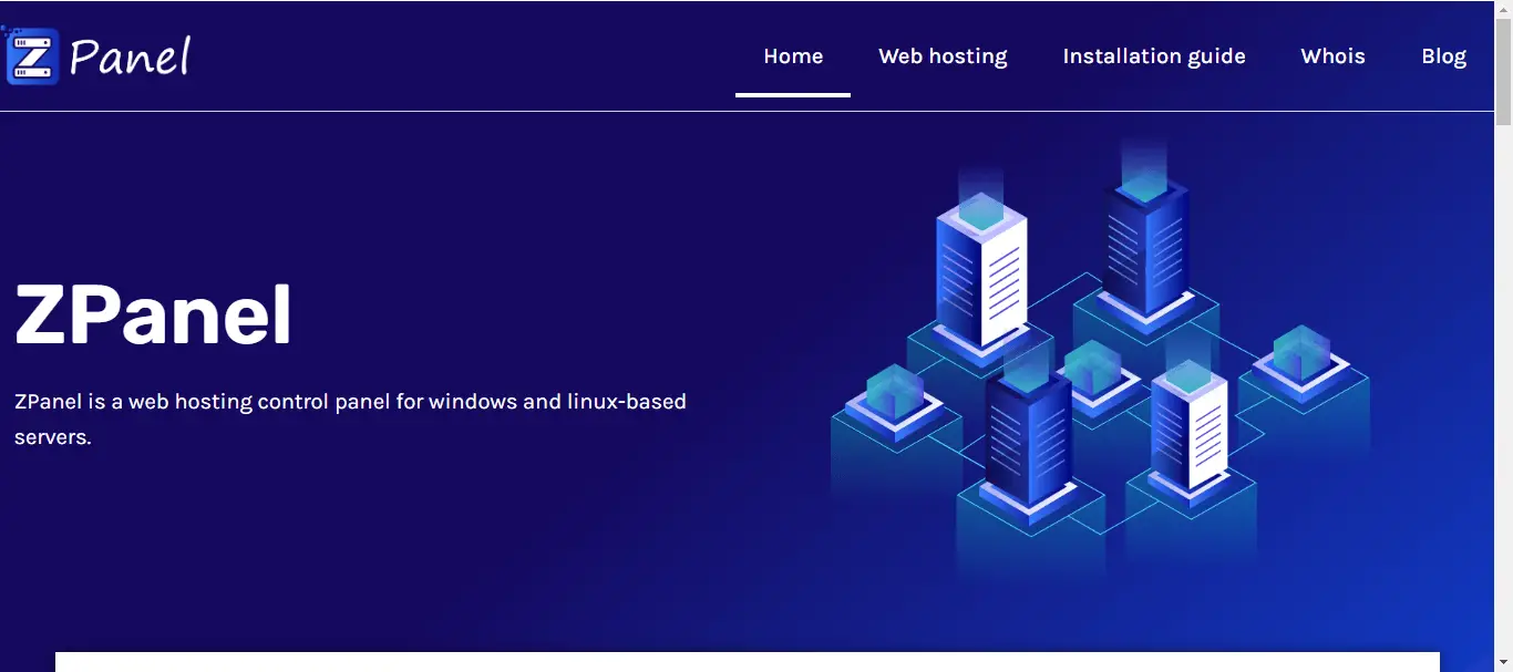 zpanel hosting control panel